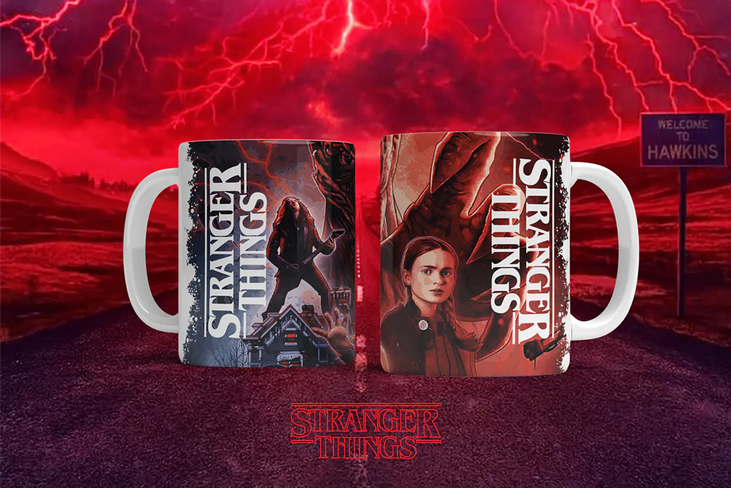12 Artes para Caneca Stranger Things Arquivo em Png  9