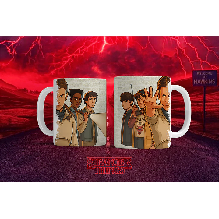 12 Artes para Caneca Stranger Things Arquivo em Png  10