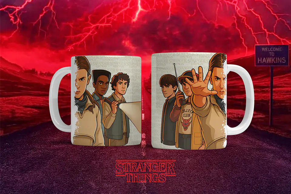 12 Artes para Caneca Stranger Things Arquivo em Png  10
