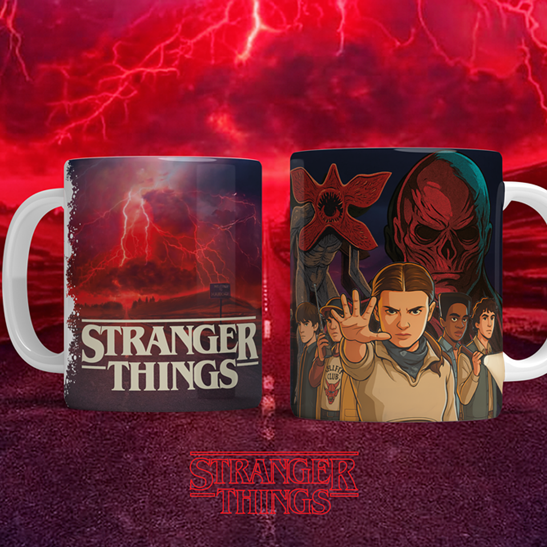 12 Artes para Caneca Stranger Things Arquivo em Png  12