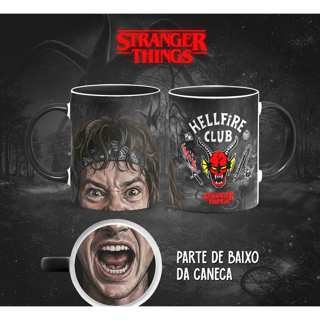 13 Artes para Caneca Bocão Stranger Things em Png 2