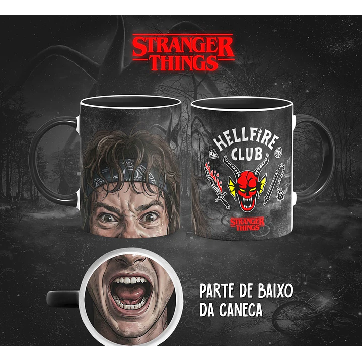 13 Artes para Caneca Bocão Stranger Things em Png 2