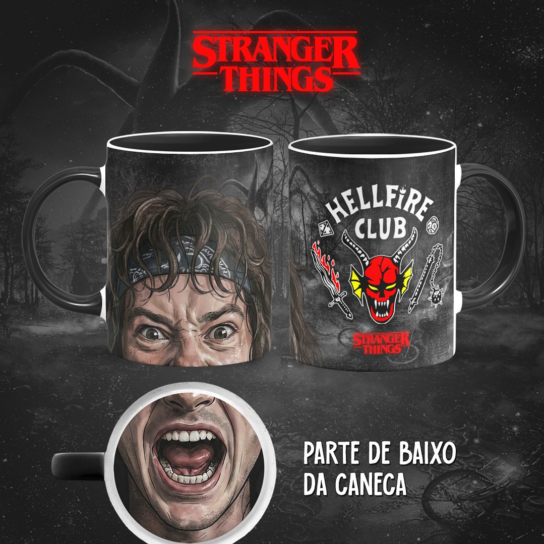 13 Artes para Caneca Bocão Stranger Things em Png 2