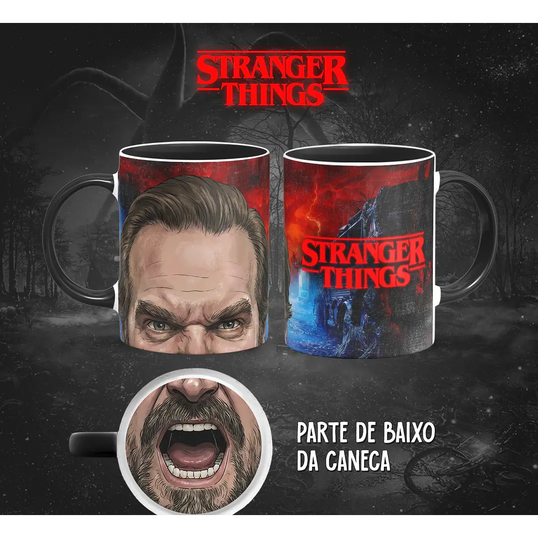 13 Artes para Caneca Bocão Stranger Things em Png 3