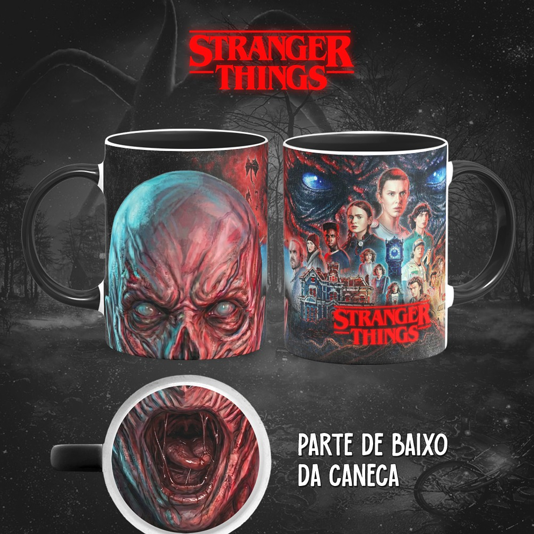 13 Artes para Caneca Bocão Stranger Things em Png 4