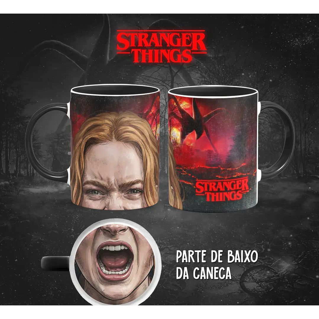13 Artes para Caneca Bocão Stranger Things em Png 5