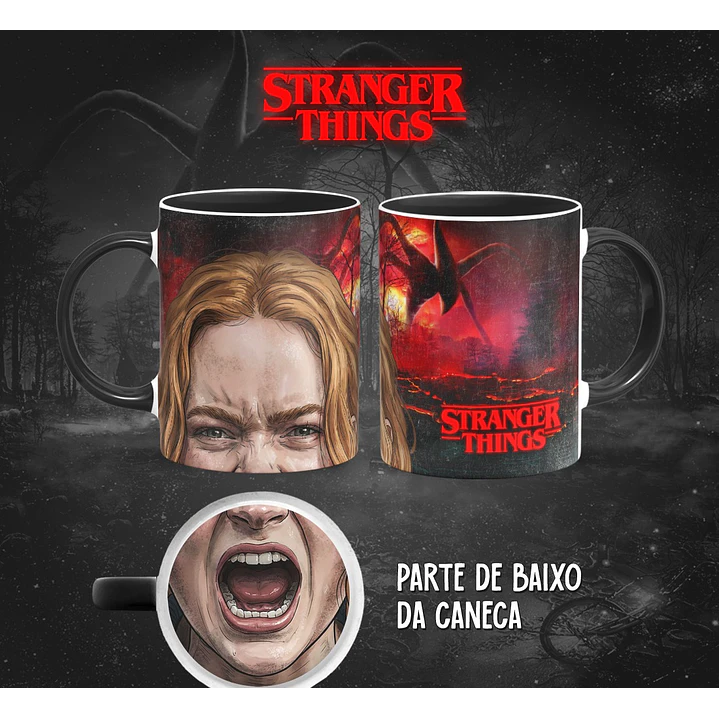 13 Artes para Caneca Bocão Stranger Things em Png 5