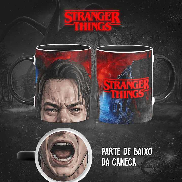 13 Artes para Caneca Bocão Stranger Things em Png 6