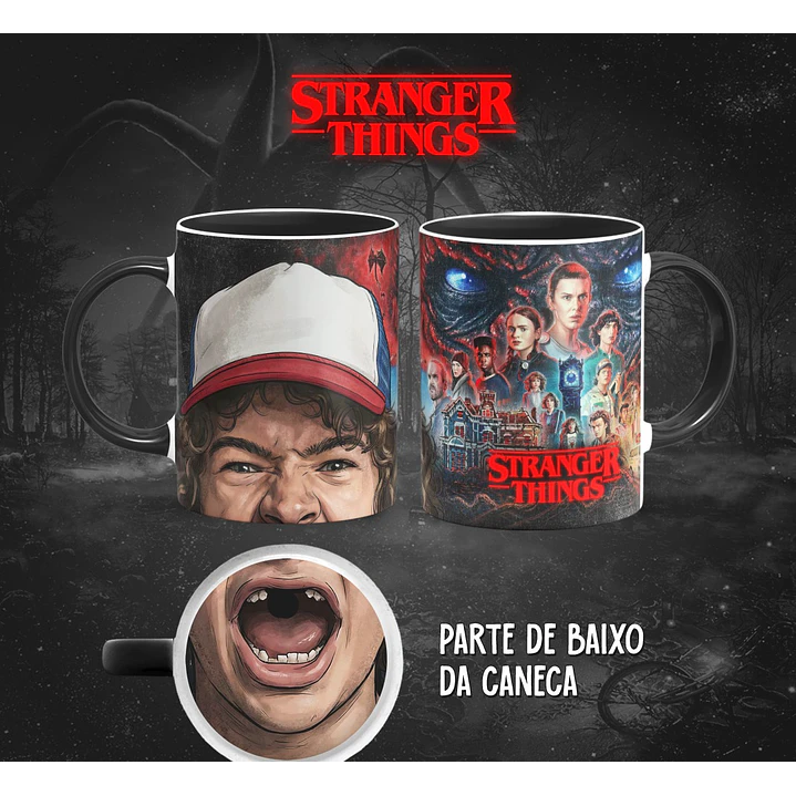 13 Artes para Caneca Bocão Stranger Things em Png 7