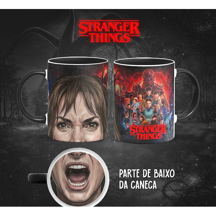 13 Artes para Caneca Bocão Stranger Things em Png 8