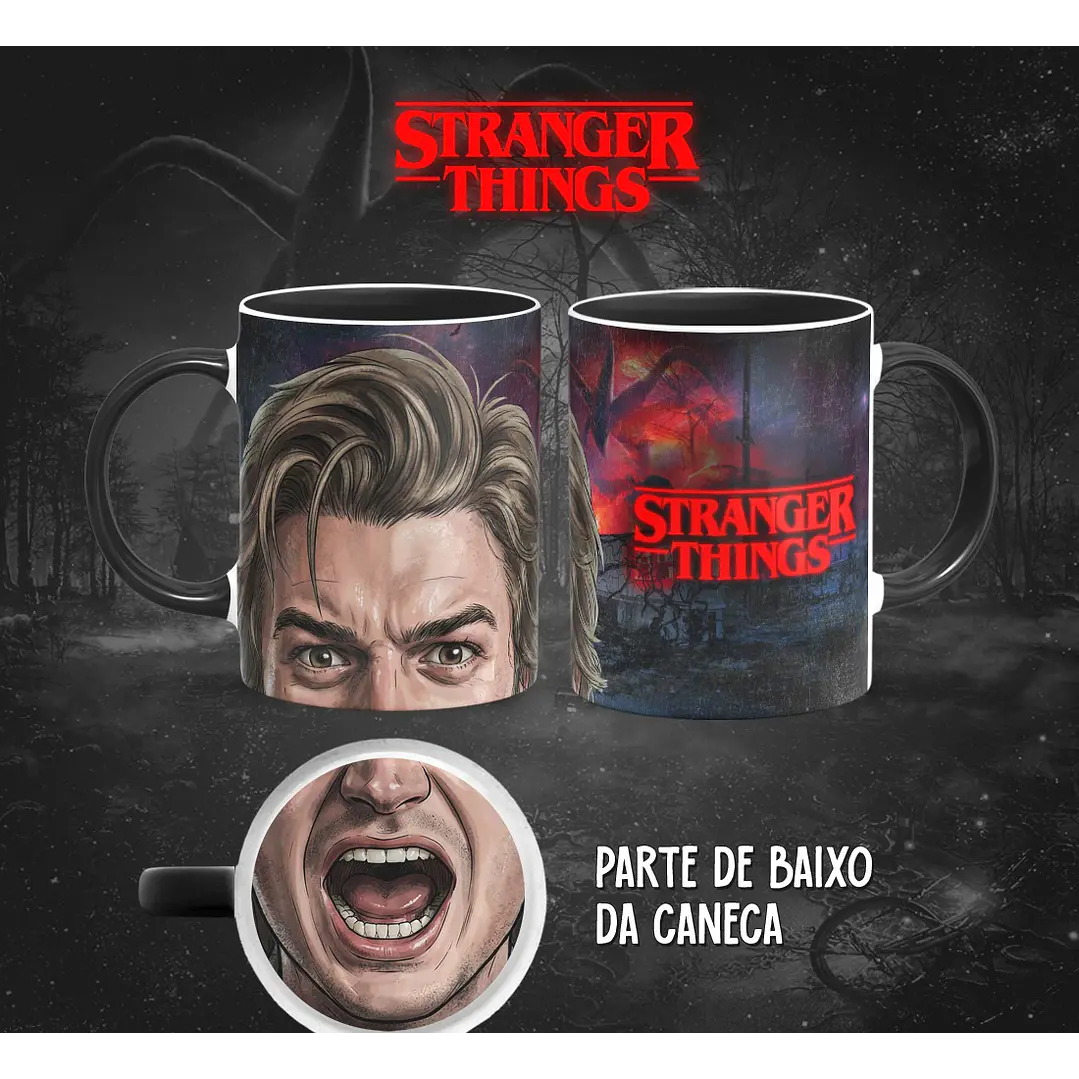 13 Artes para Caneca Bocão Stranger Things em Png 10