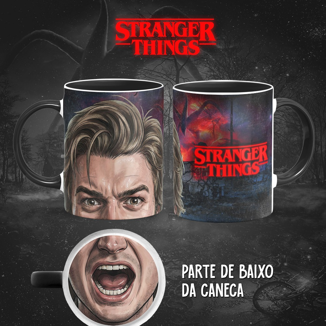 13 Artes para Caneca Bocão Stranger Things em Png 10