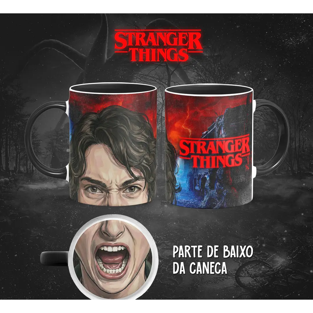 13 Artes para Caneca Bocão Stranger Things em Png 11