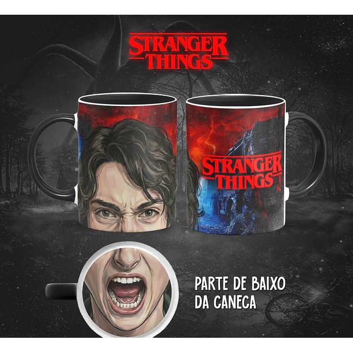 13 Artes para Caneca Bocão Stranger Things em Png 11