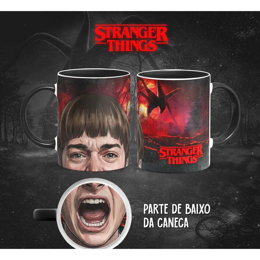 13 Artes para Caneca Bocão Stranger Things em Png 12