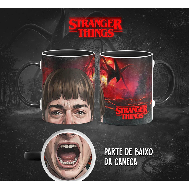 13 Artes para Caneca Bocão Stranger Things em Png 12
