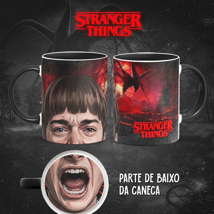 13 Artes para Caneca Bocão Stranger Things em Png 12