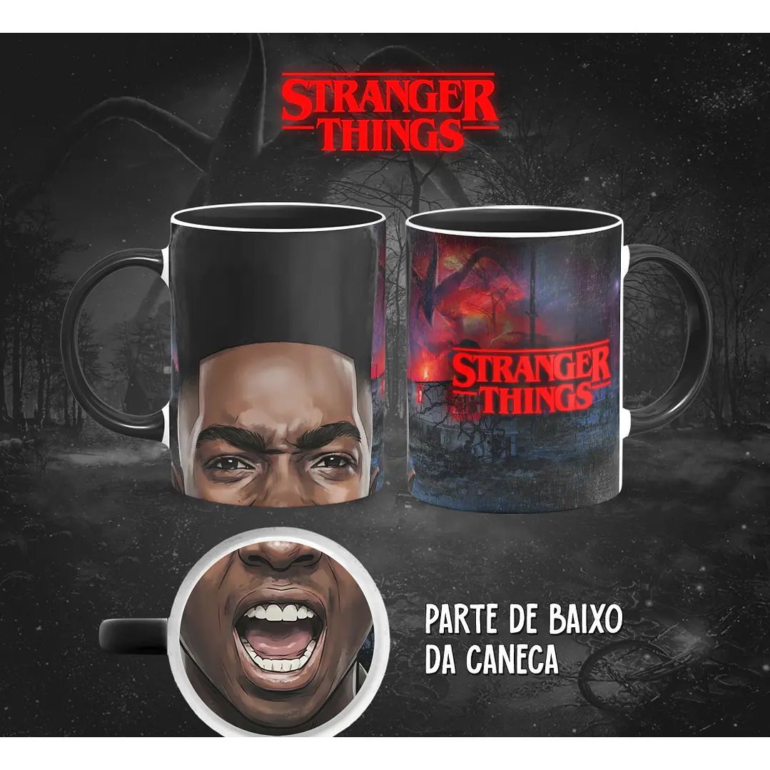 13 Artes para Caneca Bocão Stranger Things em Png 13