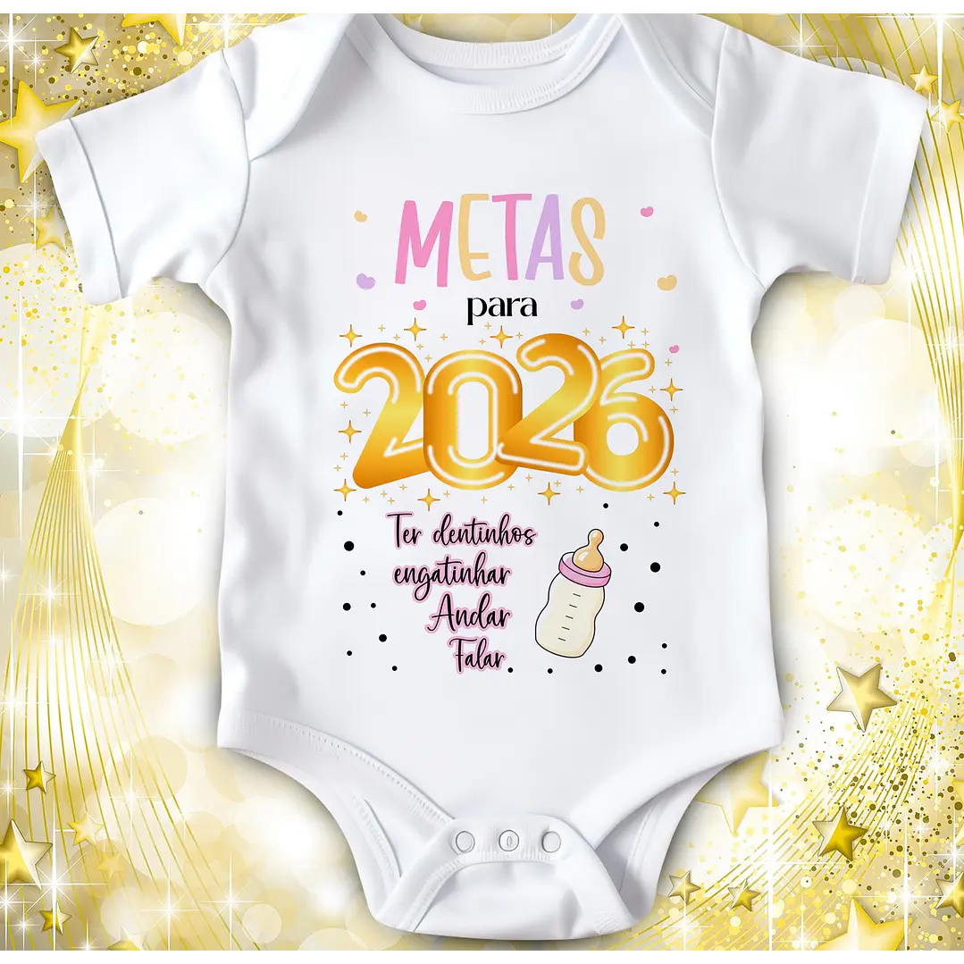 14 Artes para Camisa ou Body Ano Novo 2026 Arquivo Editável  2