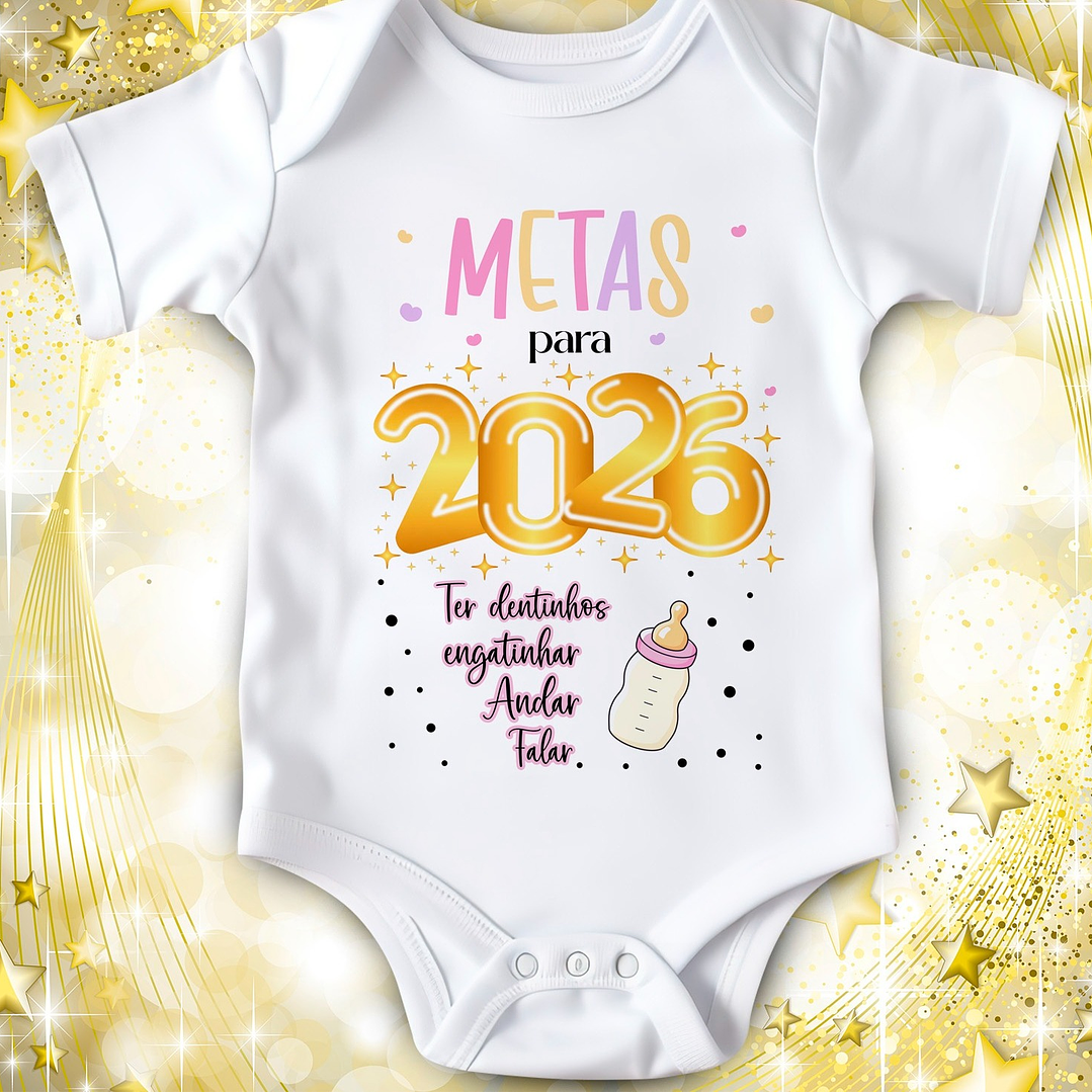 14 Artes para Camisa ou Body Ano Novo 2026 Arquivo Editável  2