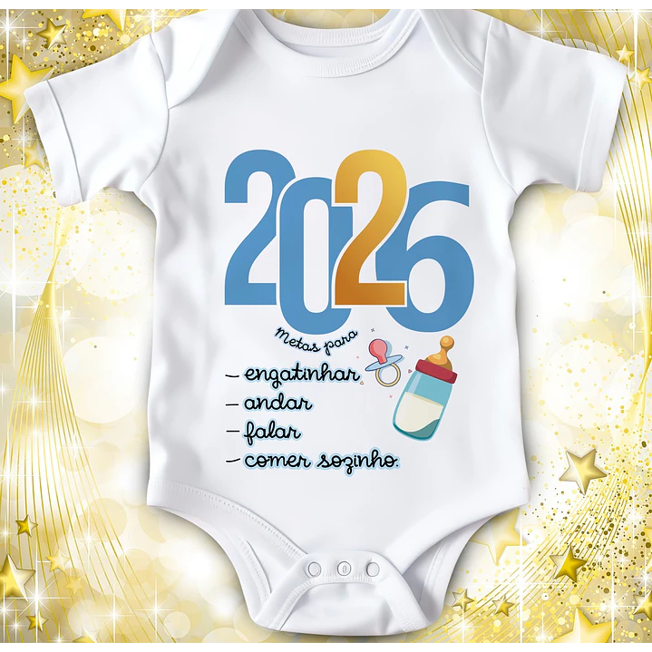 14 Artes para Camisa ou Body Ano Novo 2026 Arquivo Editável  10