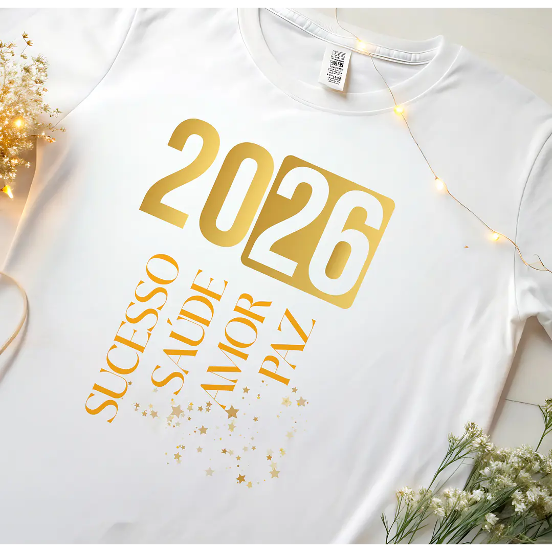 14 Artes para Camisa ou Body Ano Novo 2026 Arquivo Editável  12