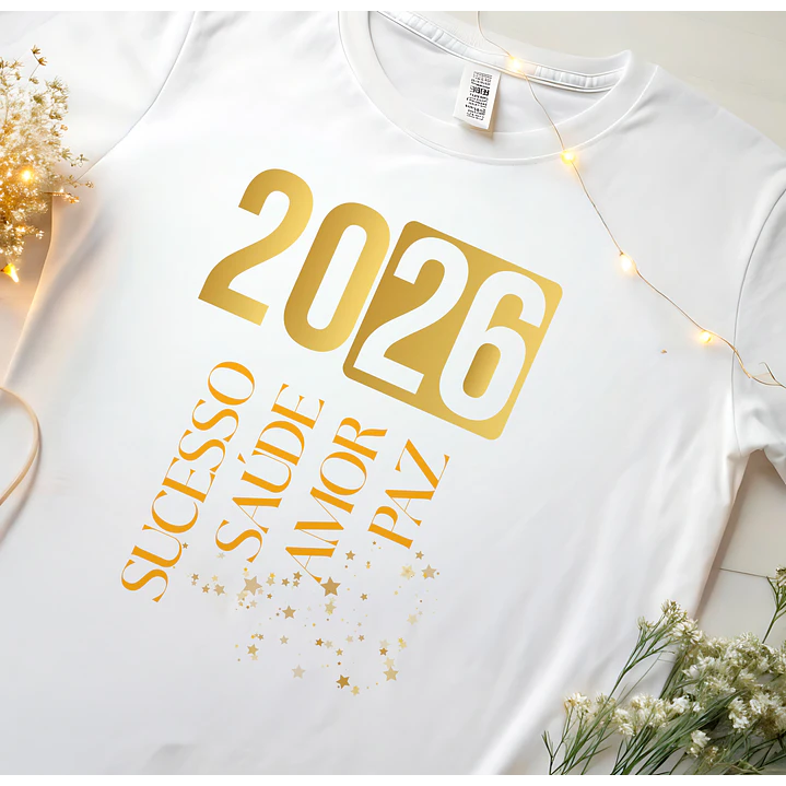 14 Artes para Camisa ou Body Ano Novo 2026 Arquivo Editável  12