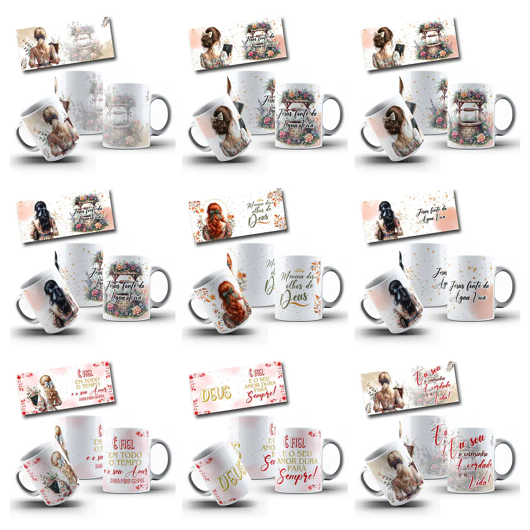 33 Artes para Caneca Deus Amor infinito Arquivo em Png 3