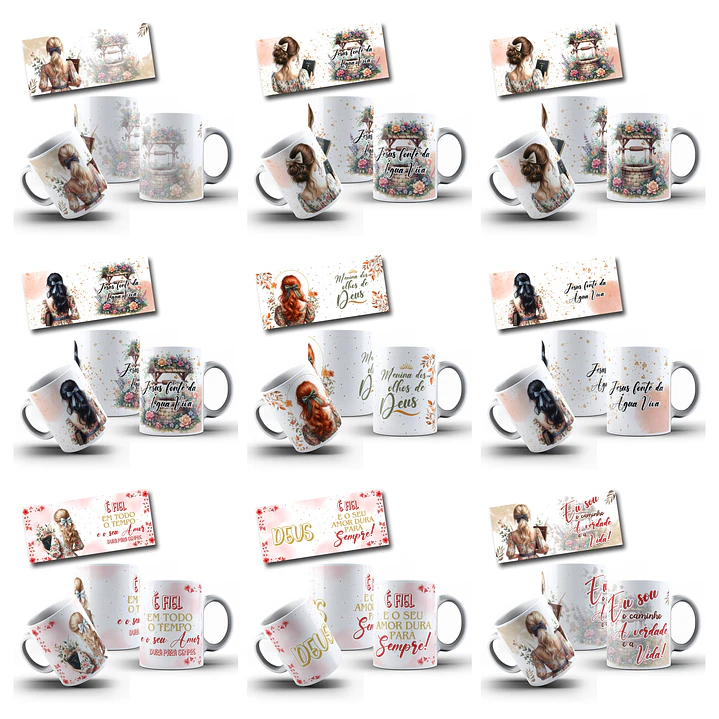 33 Artes para Caneca Deus Amor infinito Arquivo em Png 3