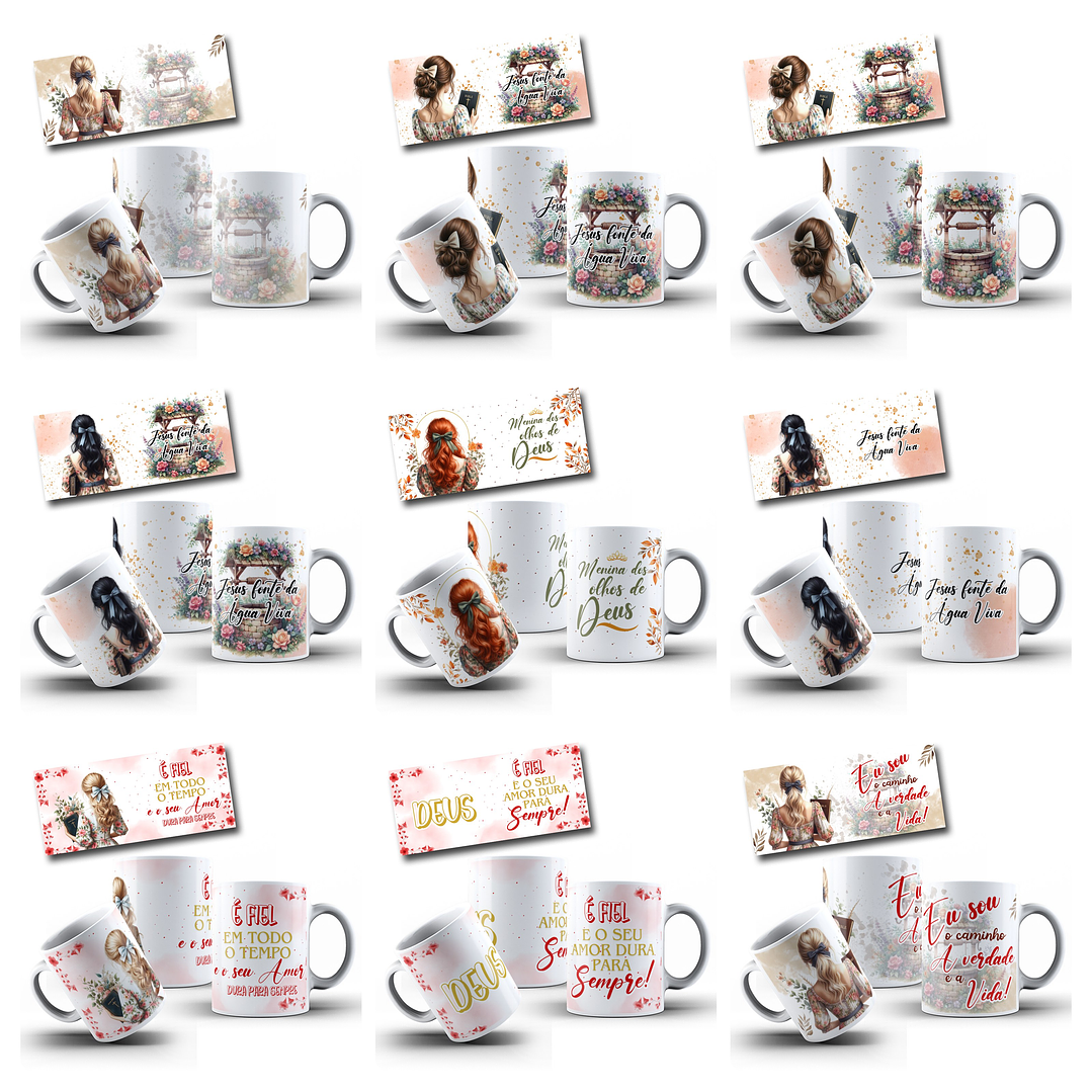 33 Artes para Caneca Deus Amor infinito Arquivo em Png 3