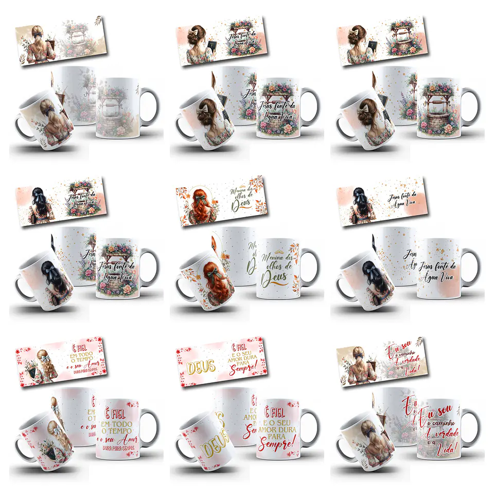 33 Artes para Caneca Deus Amor infinito Arquivo em Png 3