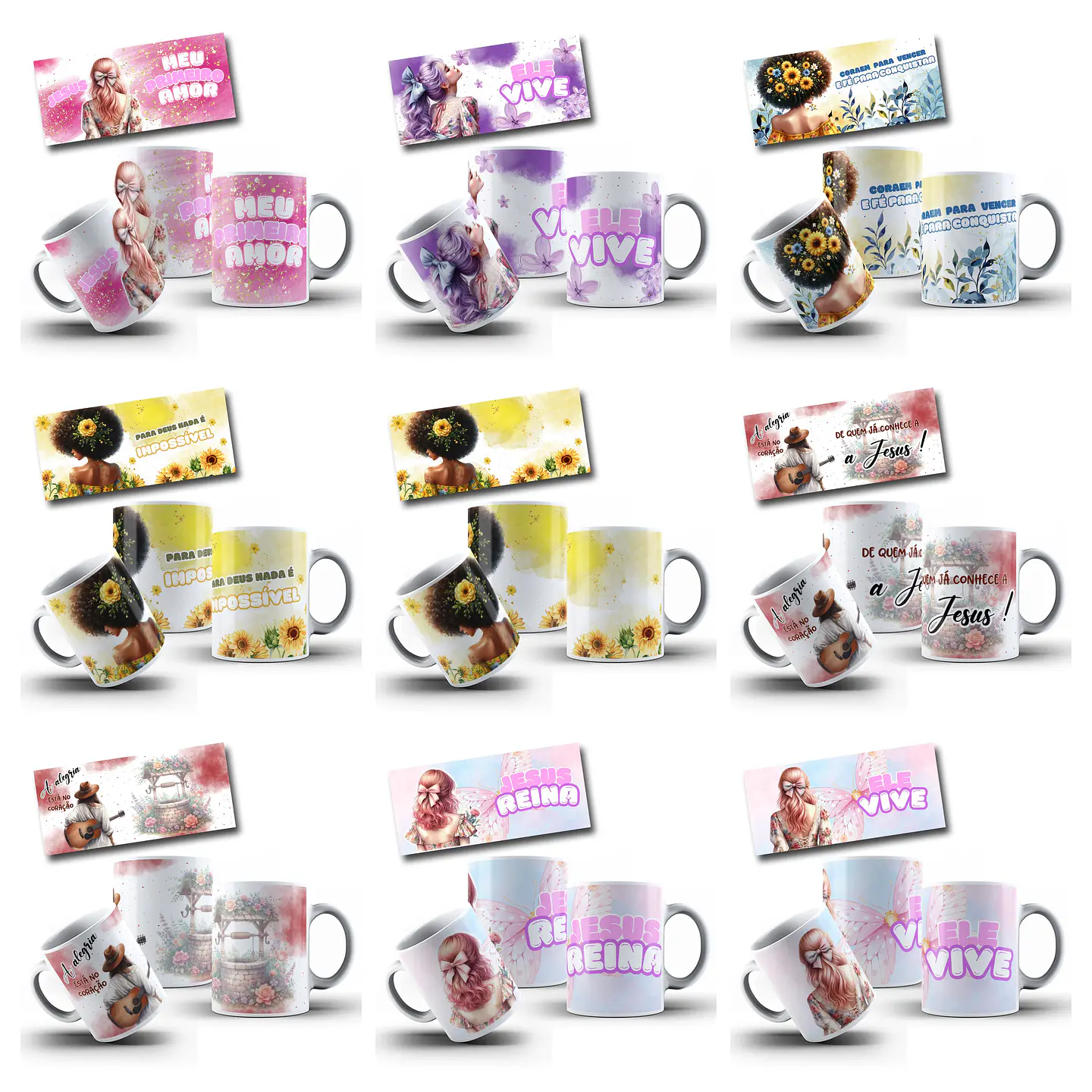 33 Artes para Caneca Deus Amor infinito Arquivo em Png 4