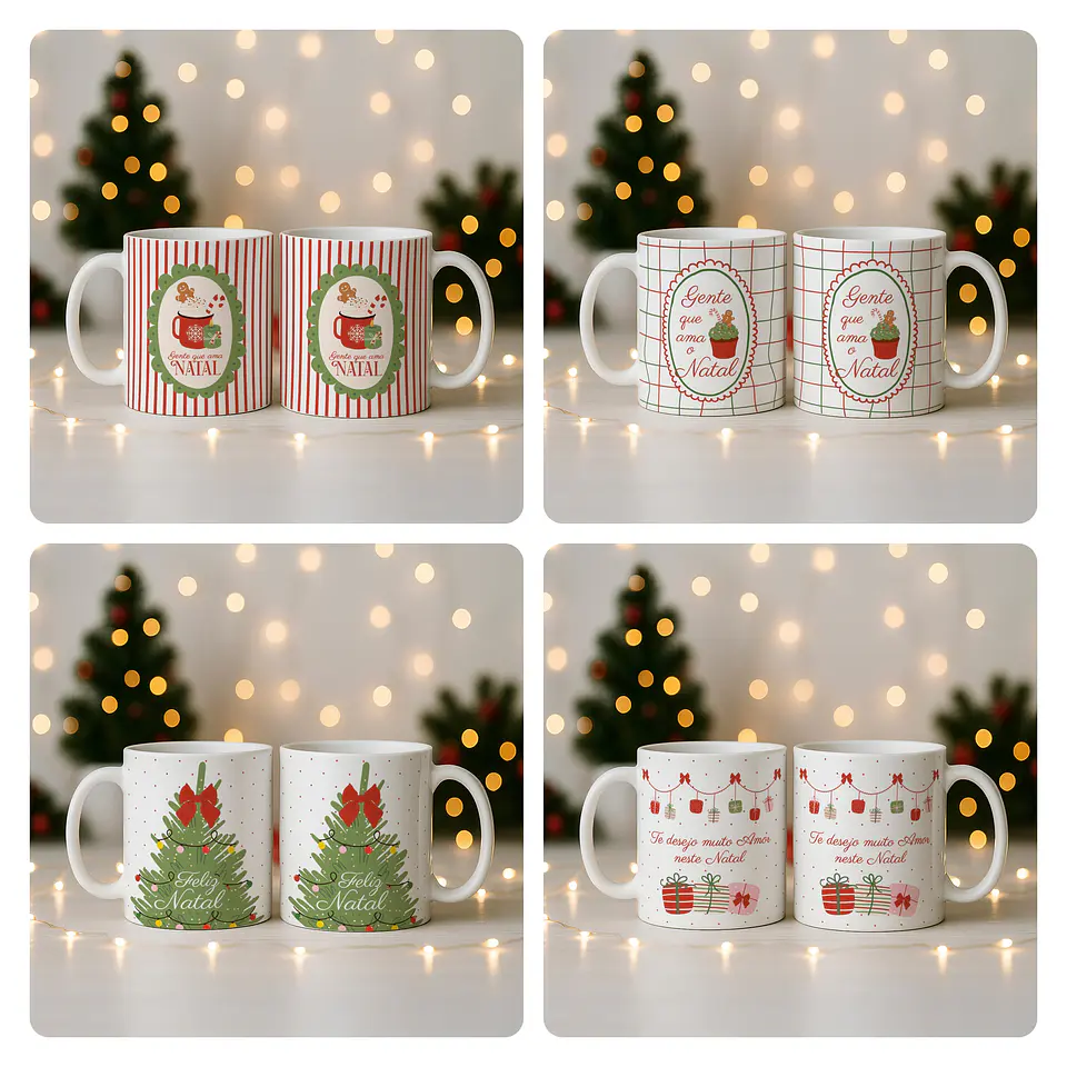 58 Artes para Caneca Natal Papai Noel Arquivo em Jpg 5