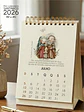 Arquivo Calendário de Mesa Santinhos 2026 Arquivo em Pdf  - Thumbnail 1