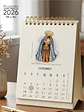Arquivo Calendário de Mesa Santinhos 2026 Arquivo em Pdf  - Thumbnail 2