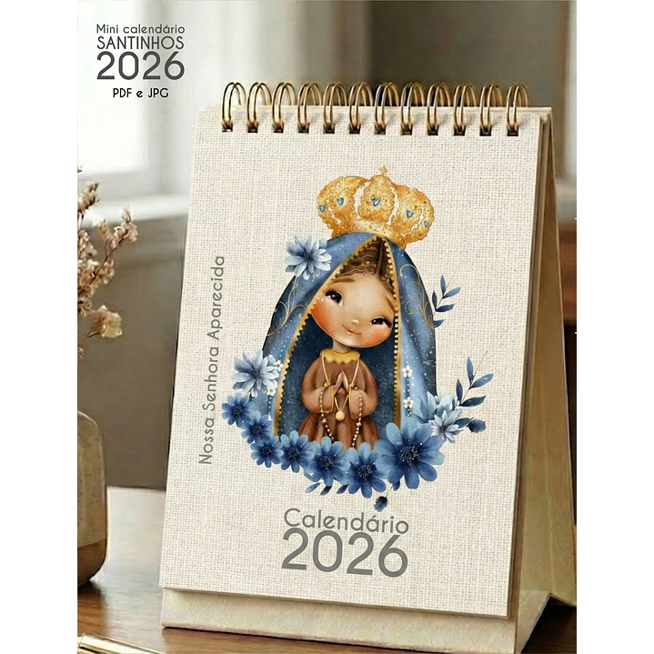 Arquivo Calendário de Mesa Santinhos 2026 Arquivo em Pdf  3