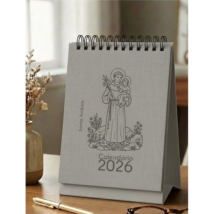 Arquivo Calendário de Mesa Santinhos 2026 Arquivo em Pdf  5
