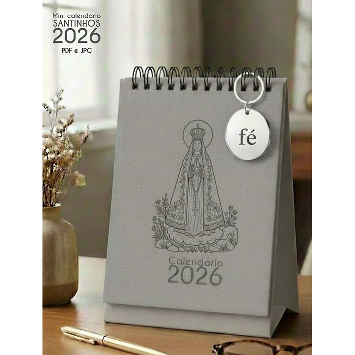 Arquivo Calendário de Mesa Santinhos 2026 Arquivo em Pdf  6