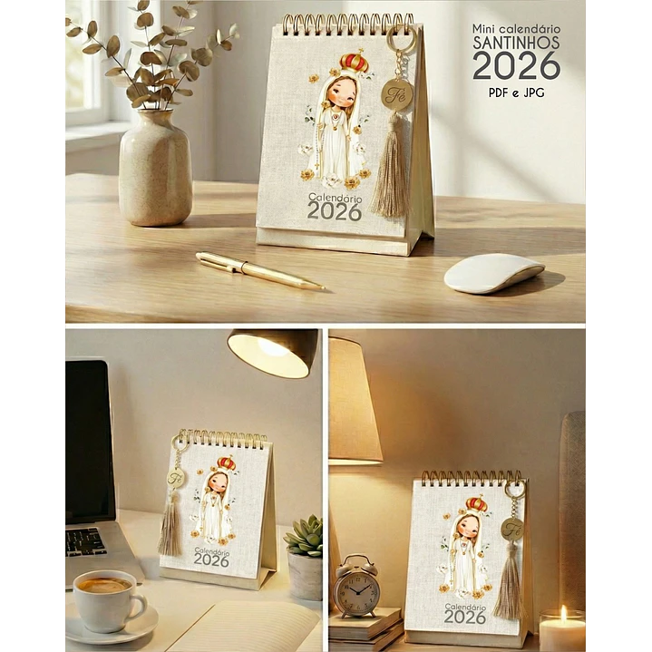 Arquivo Calendário de Mesa Santinhos 2026 Arquivo em Pdf  11