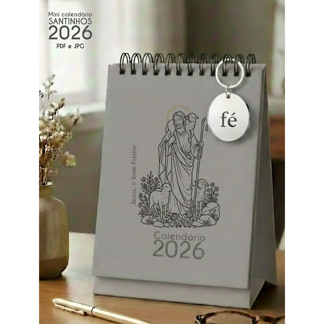 Arquivo Calendário de Mesa Santinhos 2026 Arquivo em Pdf  14