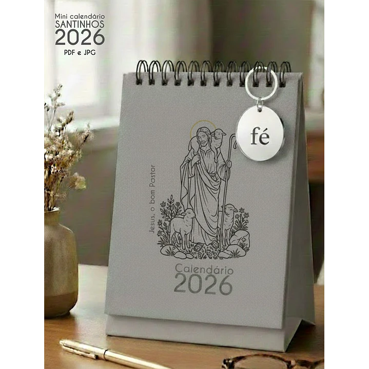Arquivo Calendário de Mesa Santinhos 2026 Arquivo em Pdf  14