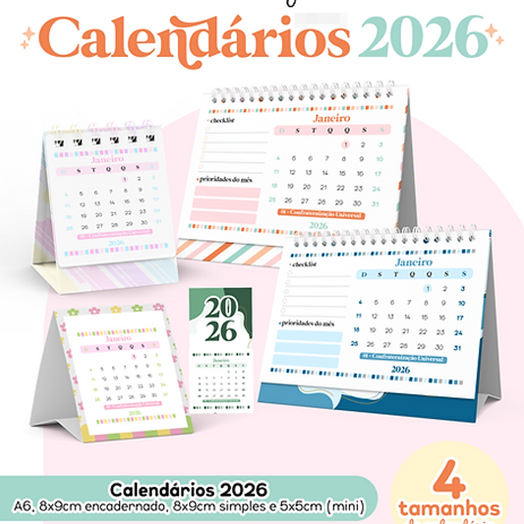 Arquivos para Calendários 2026 Arquivo em Pdf  1