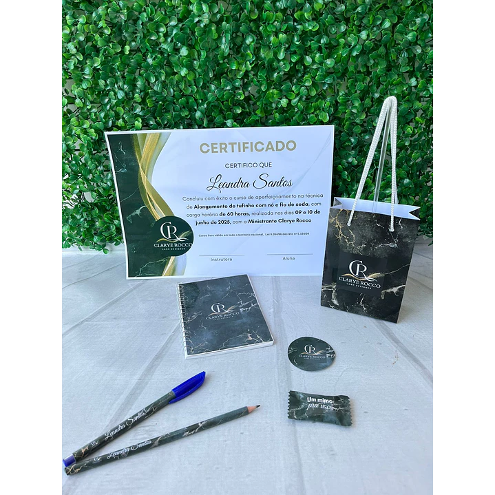 Arquivos para Kit Curso, Certificado, Caneta Arquivo Editável  2