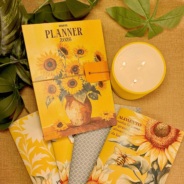 Combo encadernação + Kit digital Girassol Arquivo em Png 6