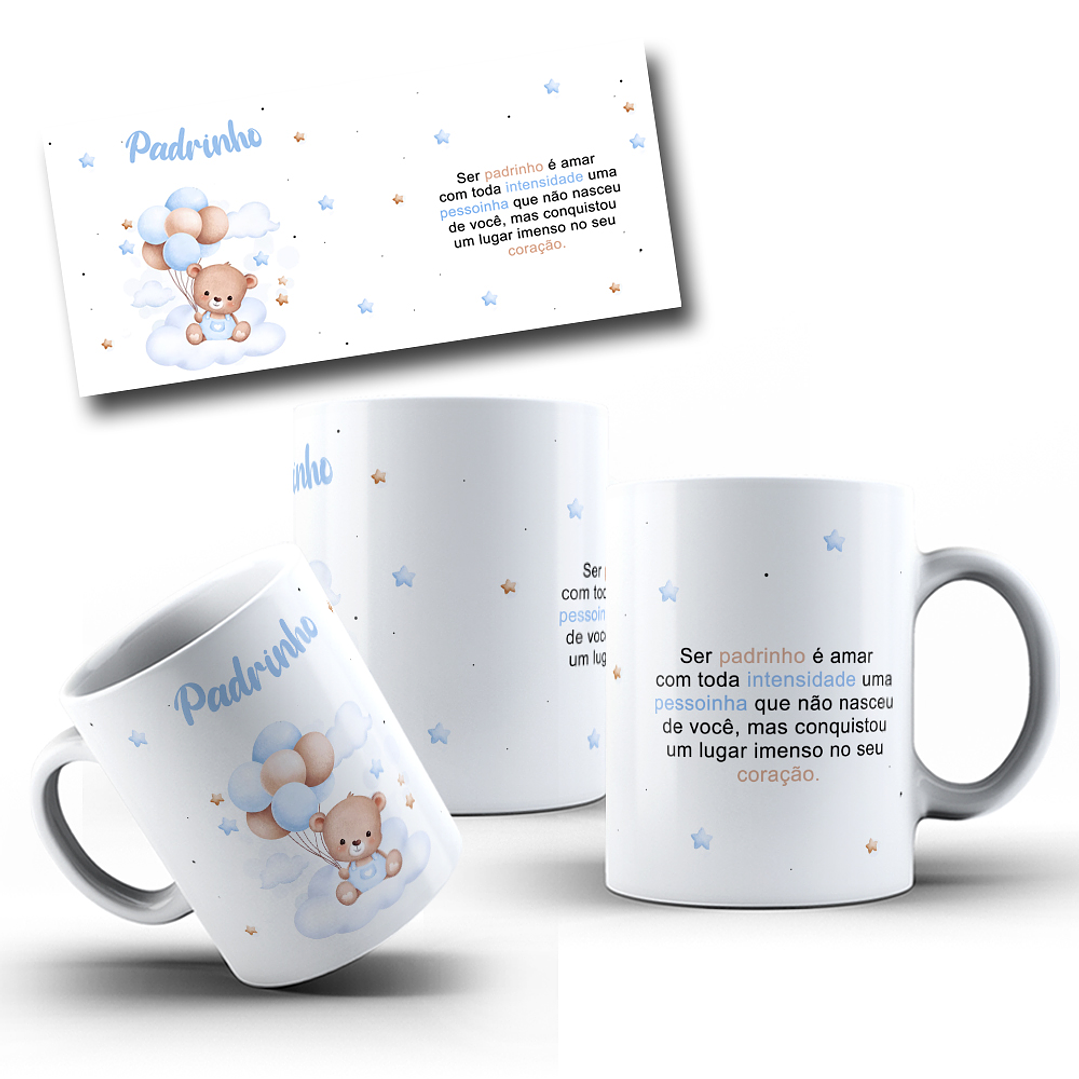 Arte Caneca Madrinha e Padrinho Arquivo em Jpg  1
