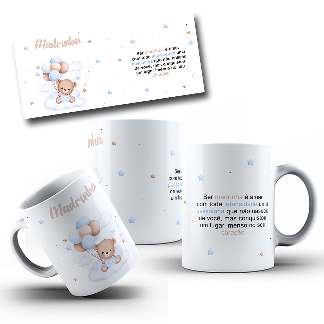 Arte Caneca Madrinha e Padrinho Arquivo em Jpg  2