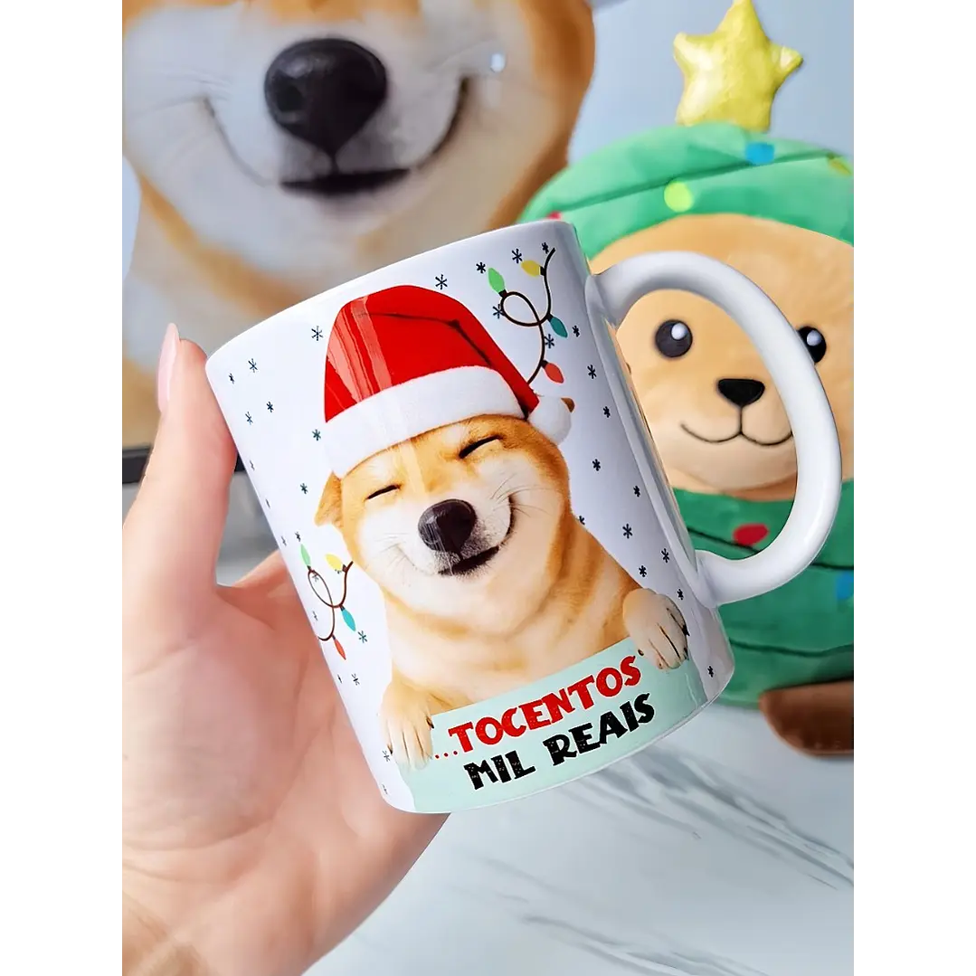 Arte Caneca Nesse Natal eu só queria um OI...tocentos mil reais  em Jpg  1