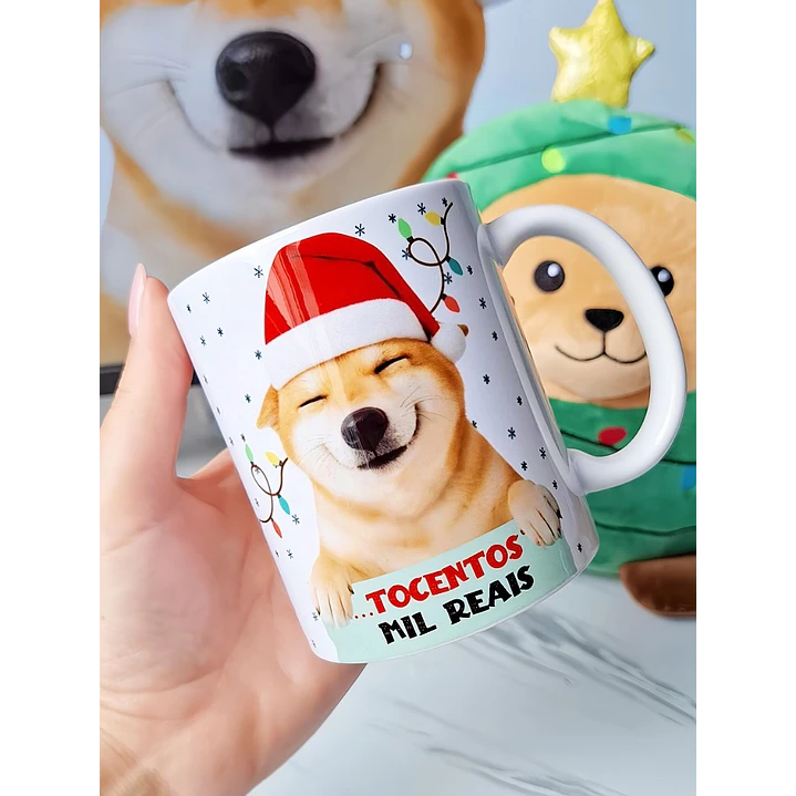 Arte Caneca Nesse Natal eu só queria um OI...tocentos mil reais  em Jpg  1