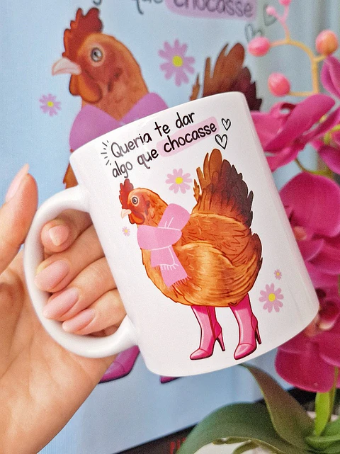 Arte Caneca Queria te dar algo que chocasse em Jpg