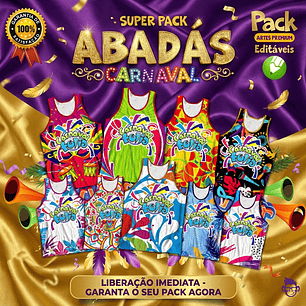100 Artes Modelo de Abada Carnaval Bloco Arquivo Editável Vetor Abadás Template